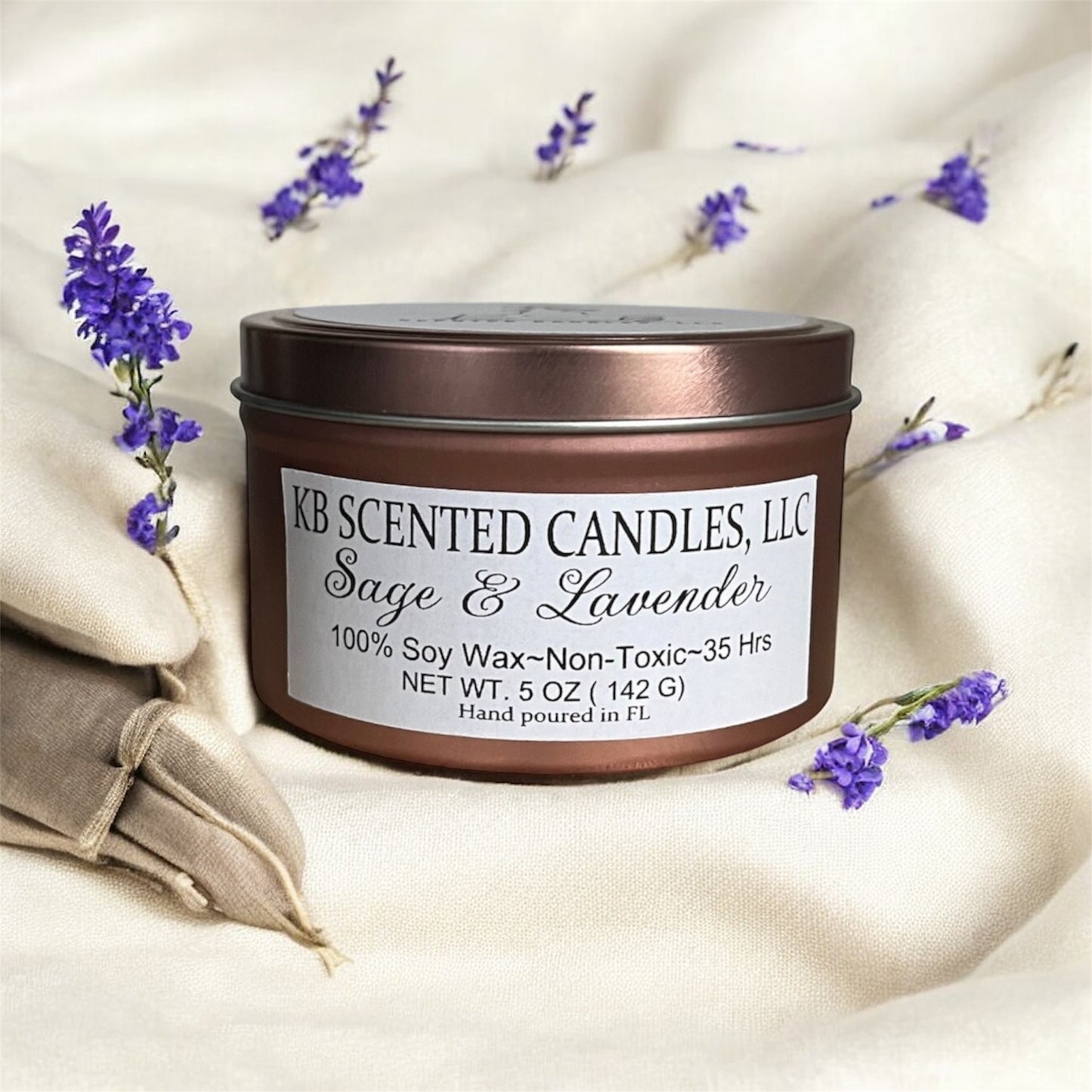 5oz Sage and lavender candle