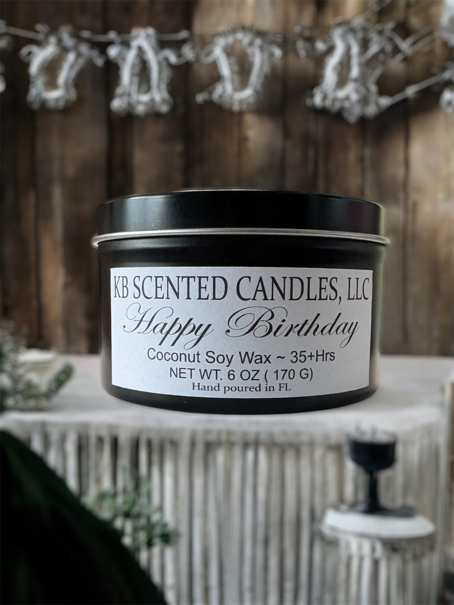 5oz Birthday scented candle