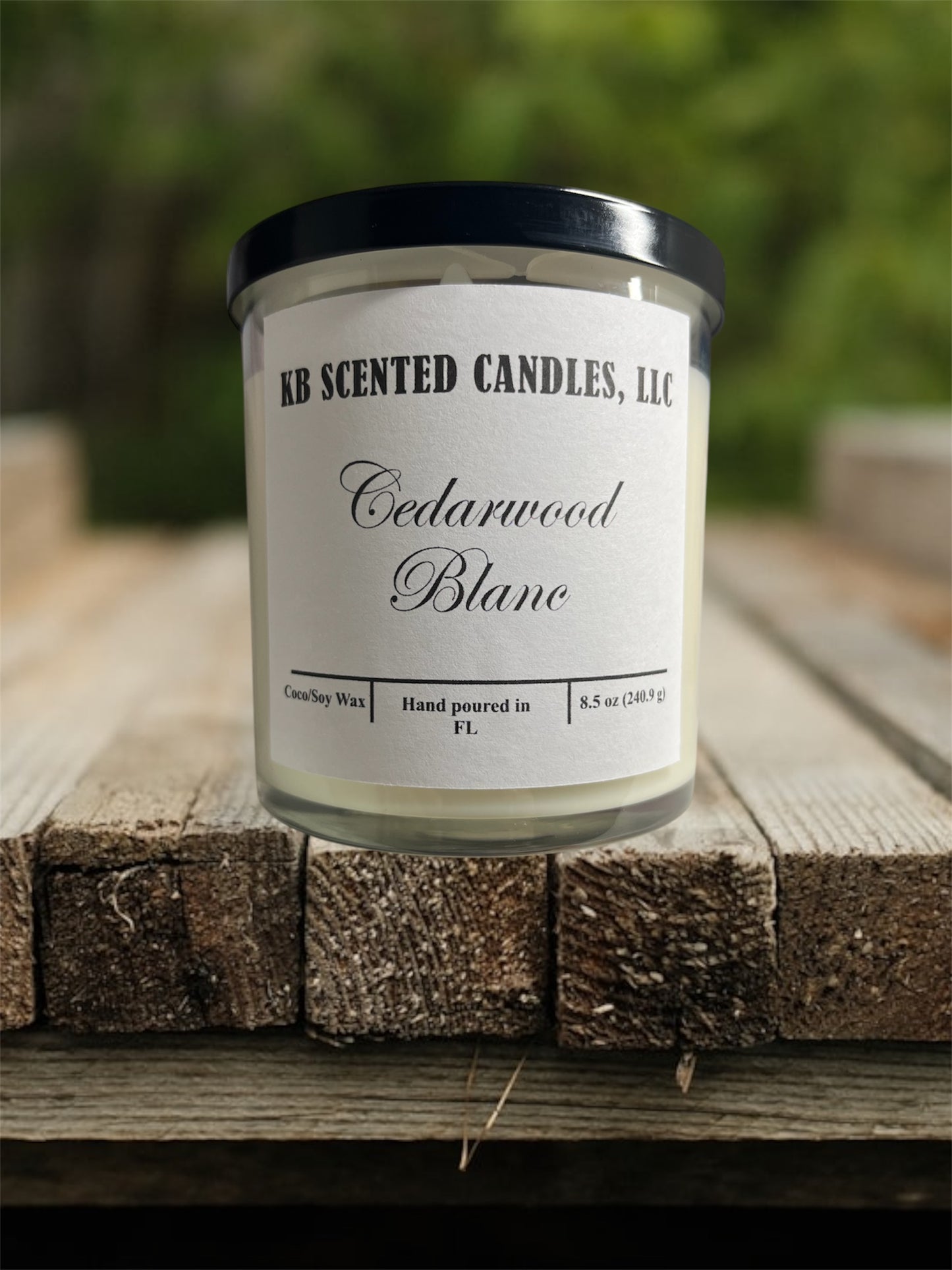8.5oz Cedarwood Blanc candle