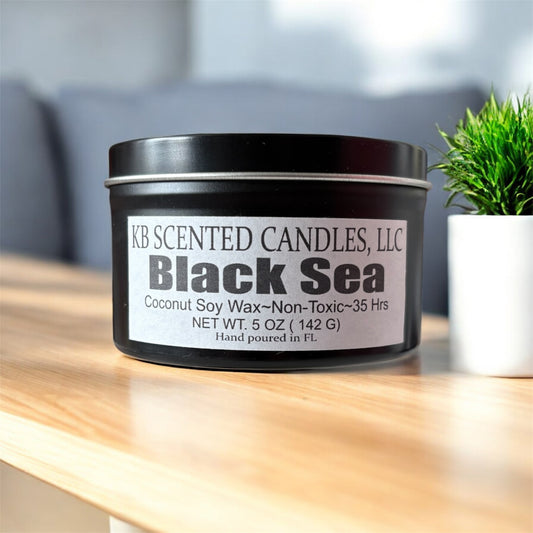 5oz Black Sea scented candle