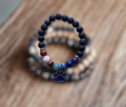 Rainbow memorial loss bracelet