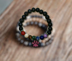 Rainbow memorial loss bracelet
