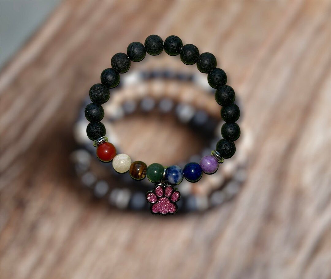 Rainbow memorial loss bracelet