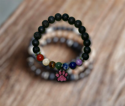 Rainbow memorial loss bracelet