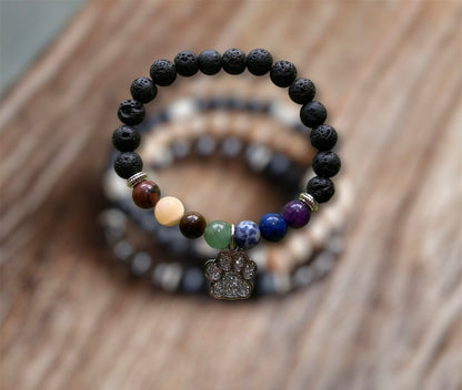 Rainbow memorial loss bracelet
